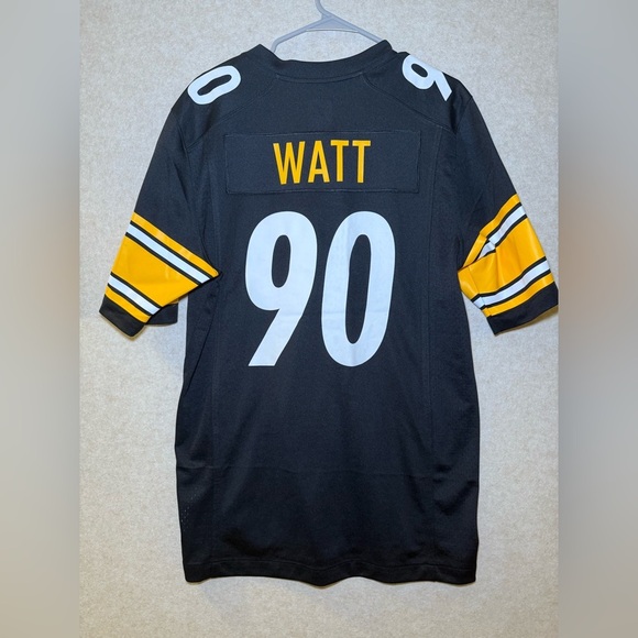 Pittsburgh Steelers T.J. Watt Nike Black On Field Game Jersey, Men's Size M - Picture 7 of 13